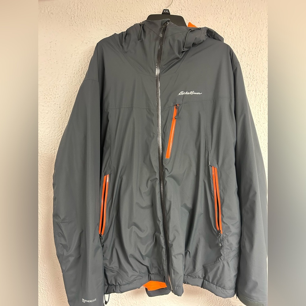 Eddie Bauer First Ascent Evertherm down jacket mens with hood